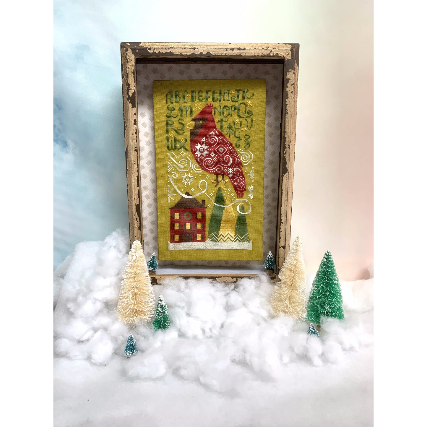 Winter Cardinal Sampler Pattern
