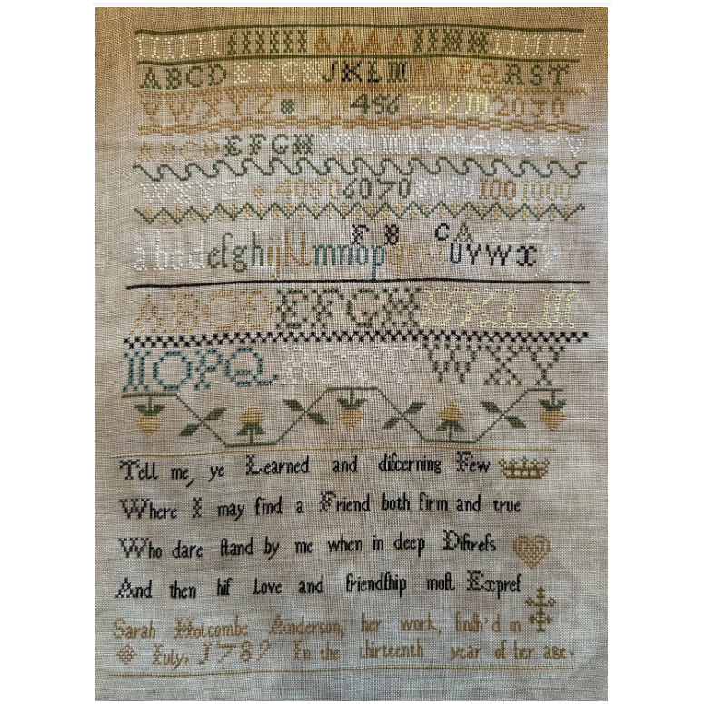 Sarah Holcombe Anderson 1789 Pattern