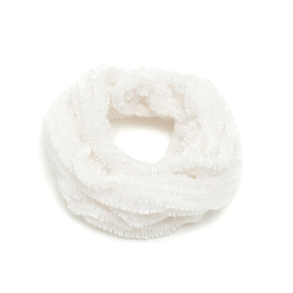 Au Ver a Soie Silk Chenille Blanc