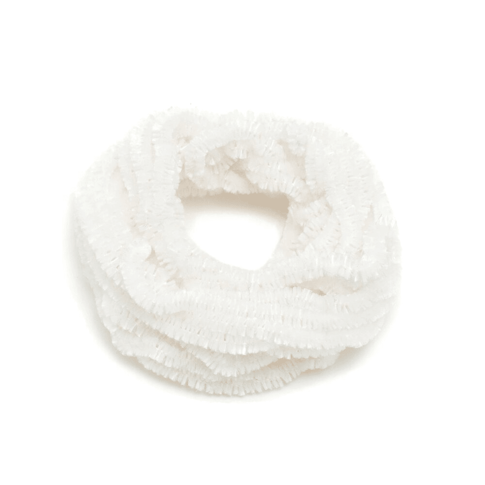 Au Ver a Soie Silk Chenille Blanc