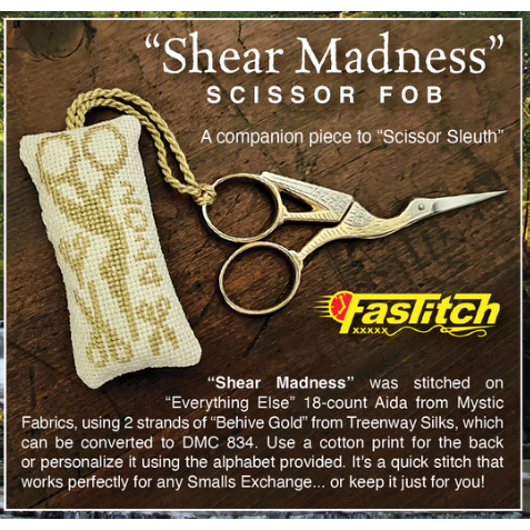 Shear Madness Scissor Fob Pattern