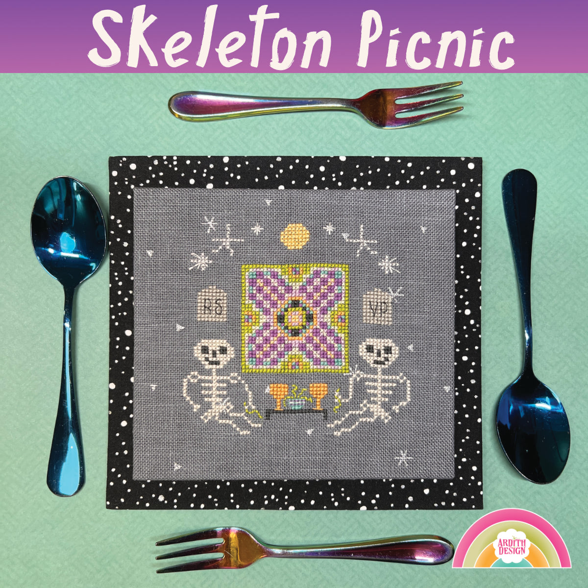 Skeleton Picnic Pattern