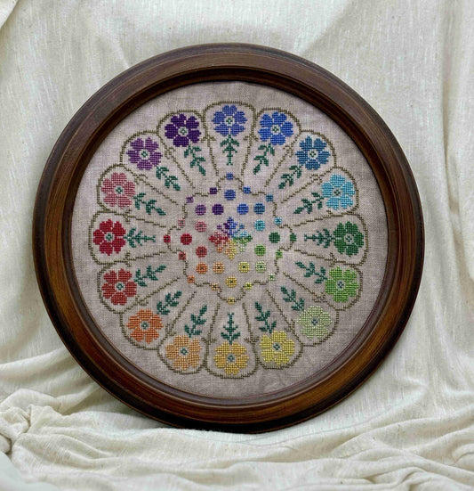 Color Wheel Bouquet Pattern