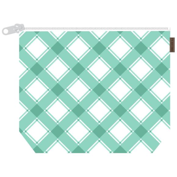 Misty Plaid Project Bag 11" x 16"