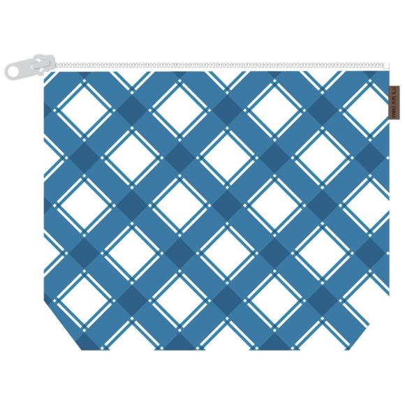 Bluebell Plaid Project Bag 11" x 16"