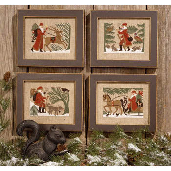 Woodland Santas Pattern