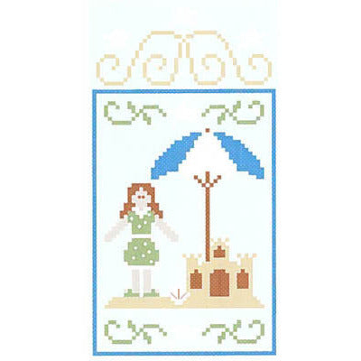 Summer Seascape 2-Sandcastle Scene (w/thread) Pattern