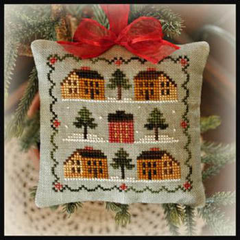 2012 Ornament 12 Saltbox Village Pattern