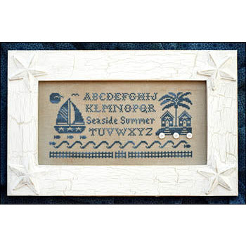 Seaside Summer Alphabet Kit with Silk and Buttons Pattern