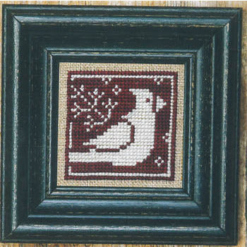 Winter Redbird and White Pattern