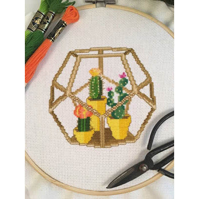 Cute Cactus Terrarium Pattern