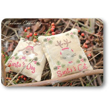 Santas Cat & Dog Pattern