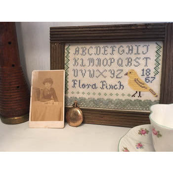 Flora Finch Sampler Pattern
