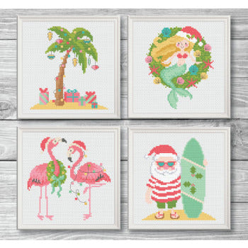Tropical Christmas Pattern