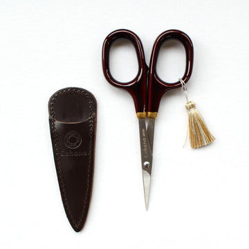 Cohana Fine Scissors with Gold Lacquer in Burnt Sienna