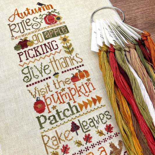 Color Conversion: Autumn Rules by Primrose Cottage Stitches