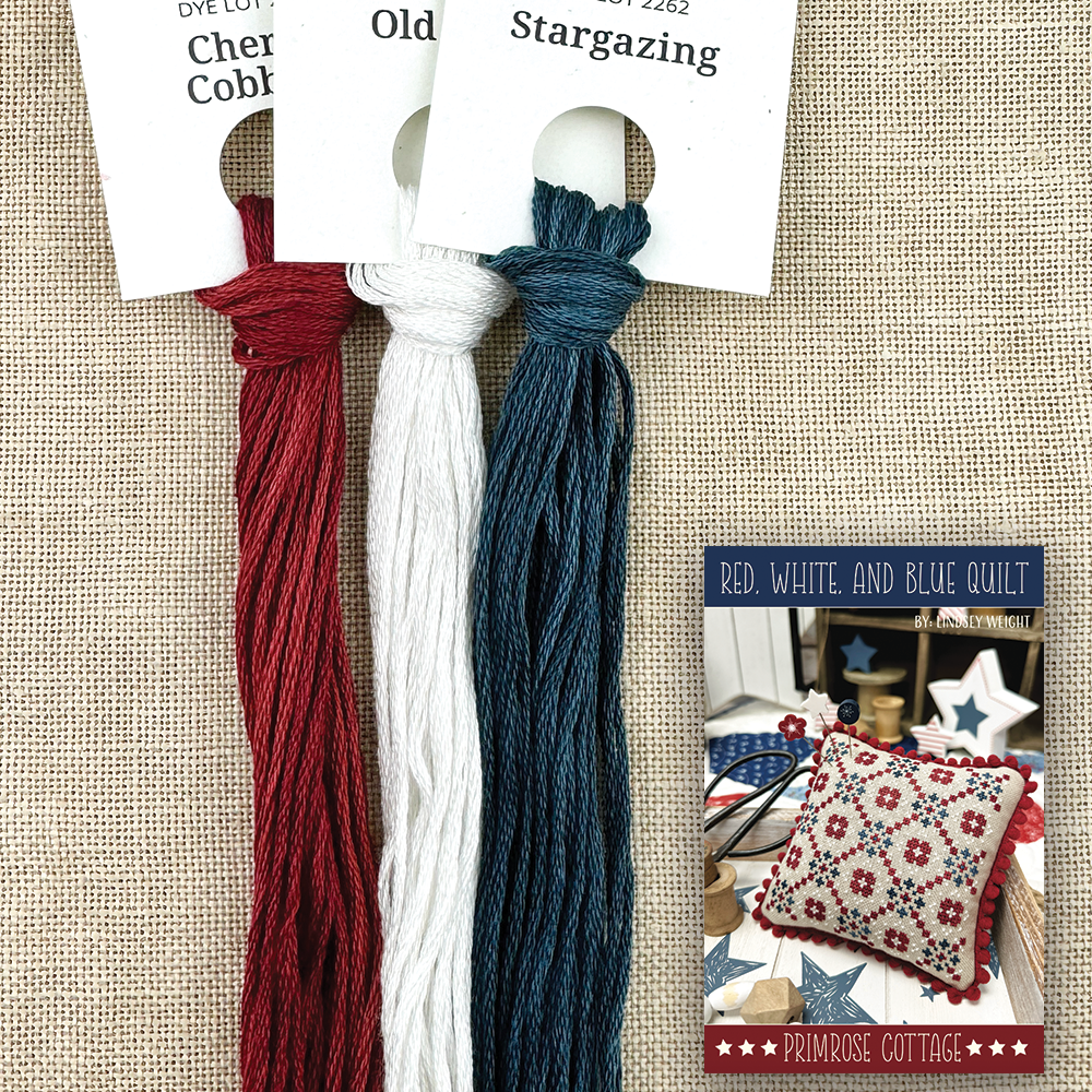 Threads for Red White and Blue Quilt by Primrose Cottage Stitches