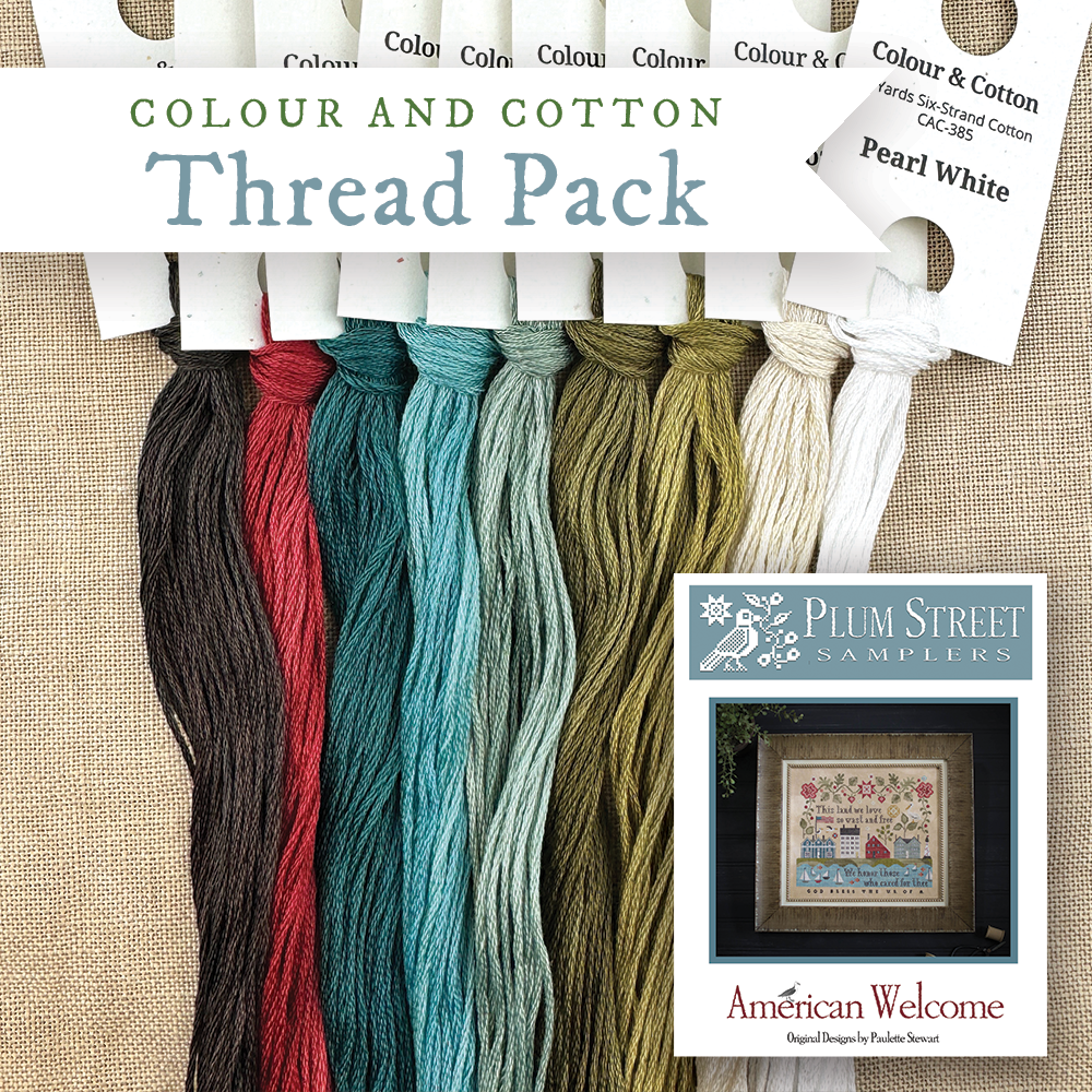 Threads for American Welcome by Plum Street Samplers