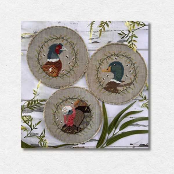 Colorful Birds Trio Pattern