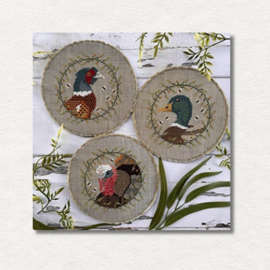 Colorful Birds Trio Pattern