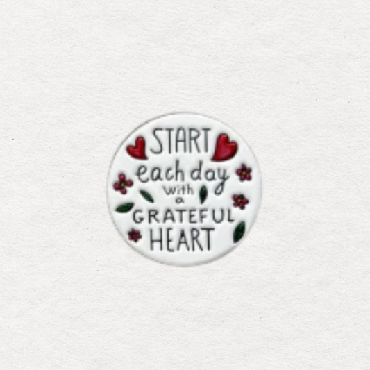 Grateful Enamel Needle Minder