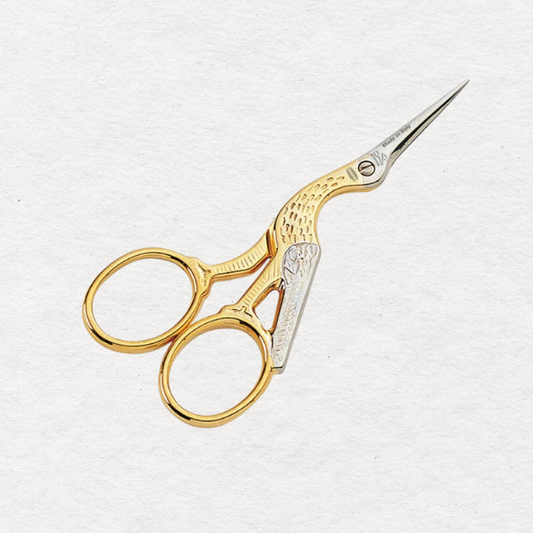 Stork Gold Embroidery Scissors 9 cm