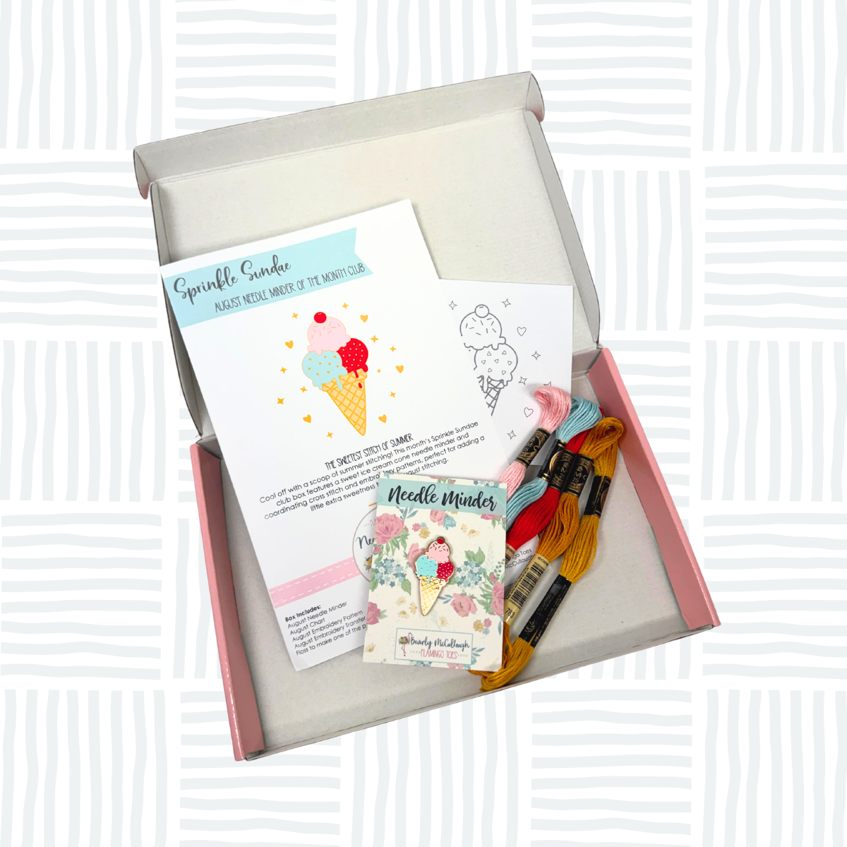 Single Box August 2026 Flamingo Toes Needle Minder Club