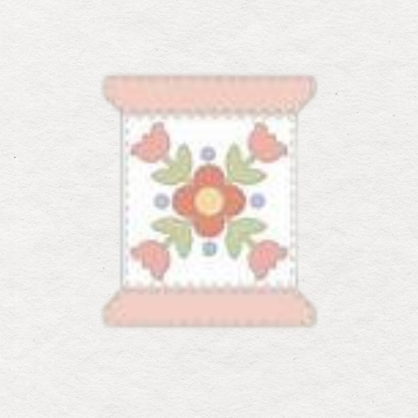 Pastel Prairie Spool Needle Minder