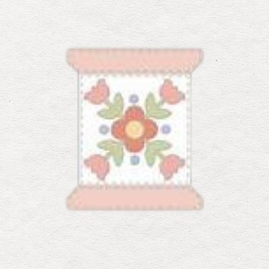 Pastel Prairie Spool Needle Minder