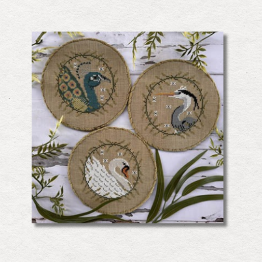Elegant Birds Trio Pattern