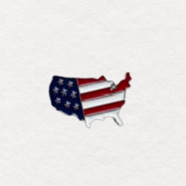 USA Enamel Needle Minder