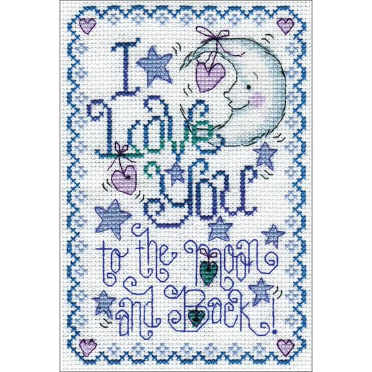 To The Moon Cross Stitch Kit