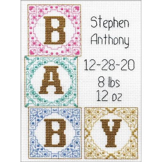 Baby Blocks Cross Stitch Kit