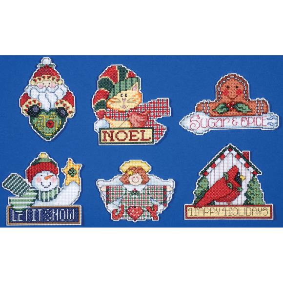 Signs of Christmas Ornament Cross Stitch Kit