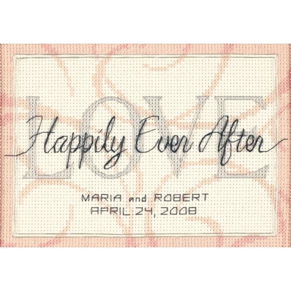 Happily Ever After Wedding Cross Stitch Kit