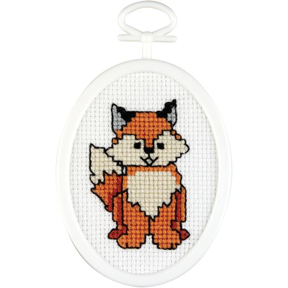 Fox Mini Cross Stitch Kit