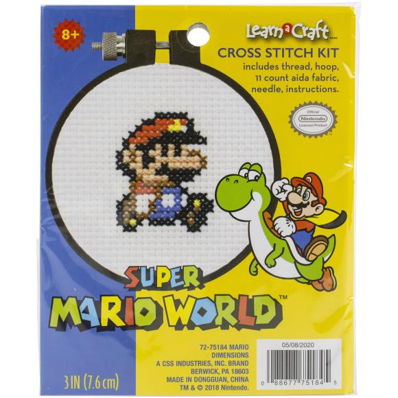 Super Mario World Cross Stitch Kit