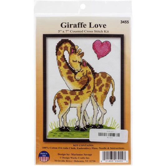 Giraffe Love Cross Stitch Kit