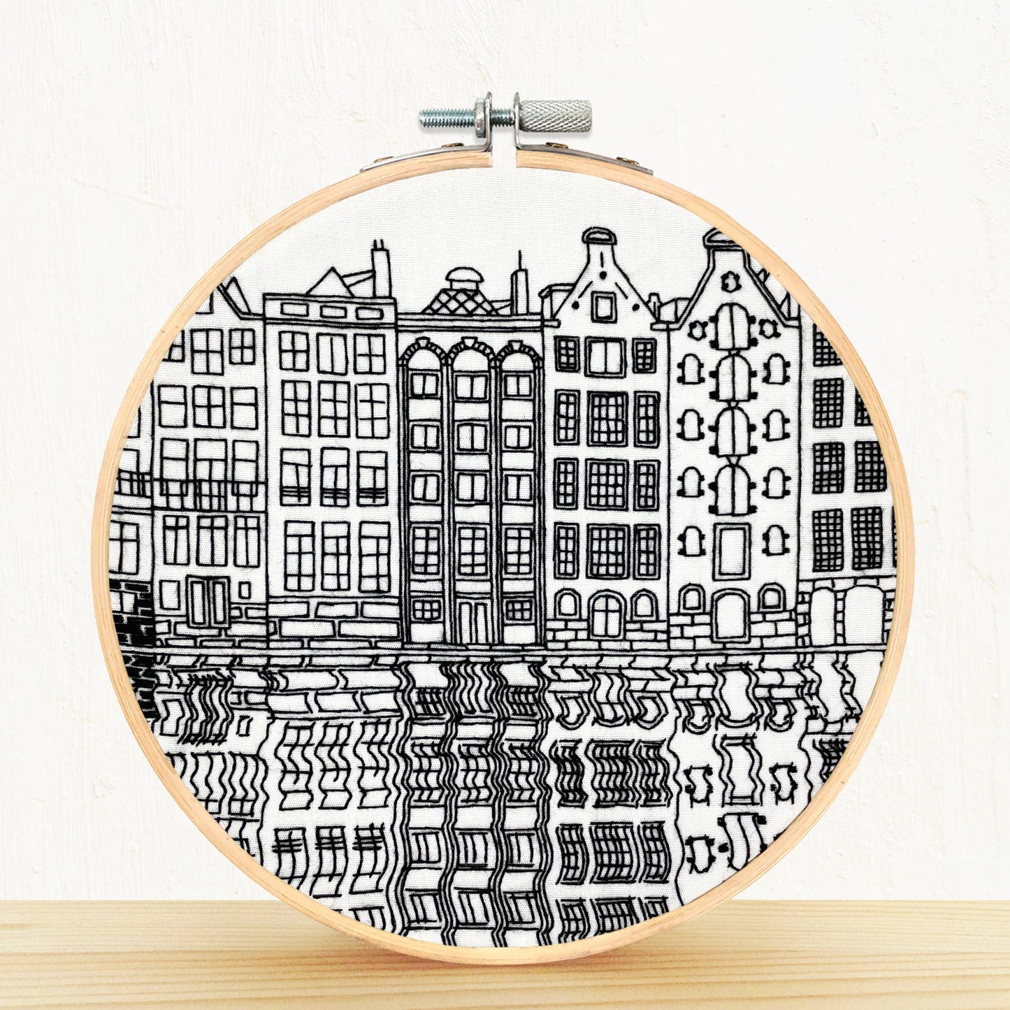 Gingerbread Houses Amsterdam Embroidery Kit