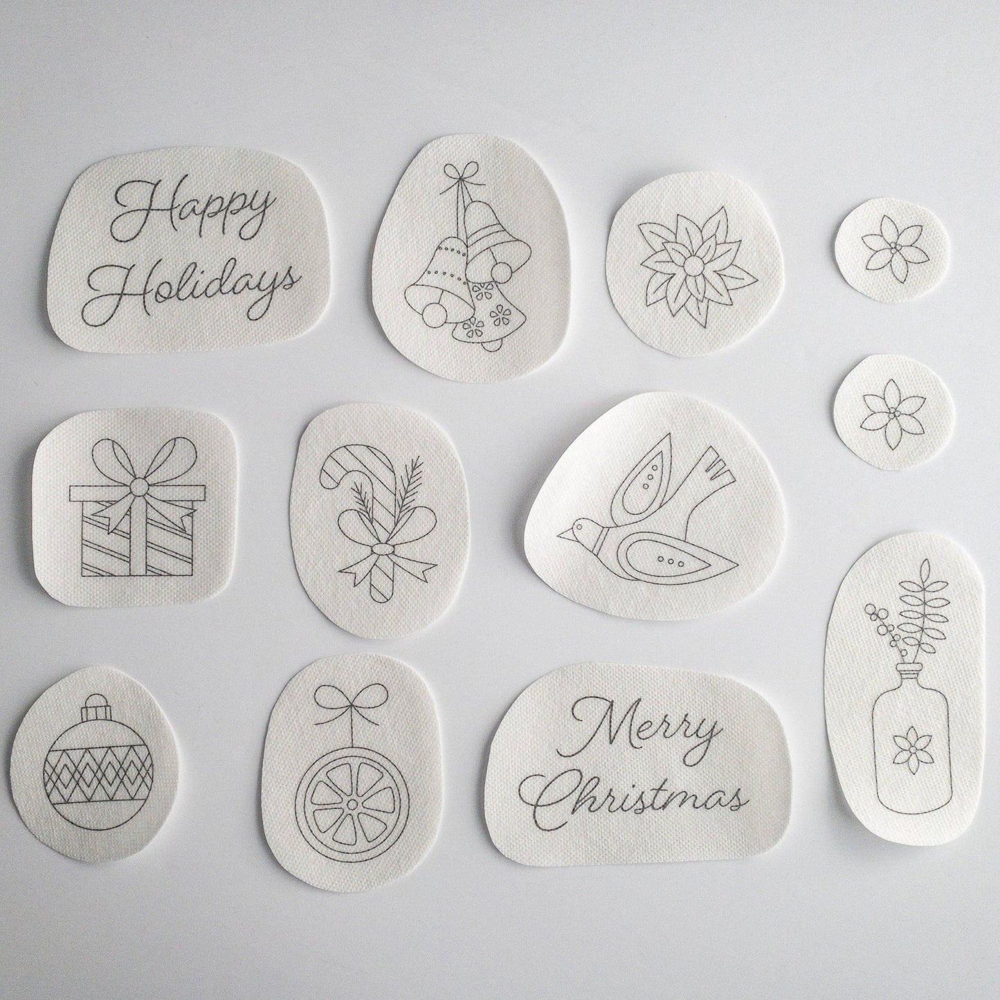 Stick and Stitch Christmas Embroidery Patterns