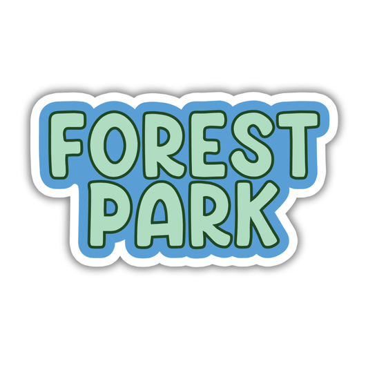 Forest Park Bubble Letter St. Louis Pride Vinyl Sticker