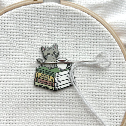 Cats, Coffee and Jane Austen Needle Minder
