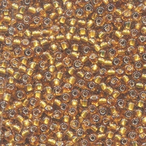 Glass Seed Beads 02048 Golden Olive