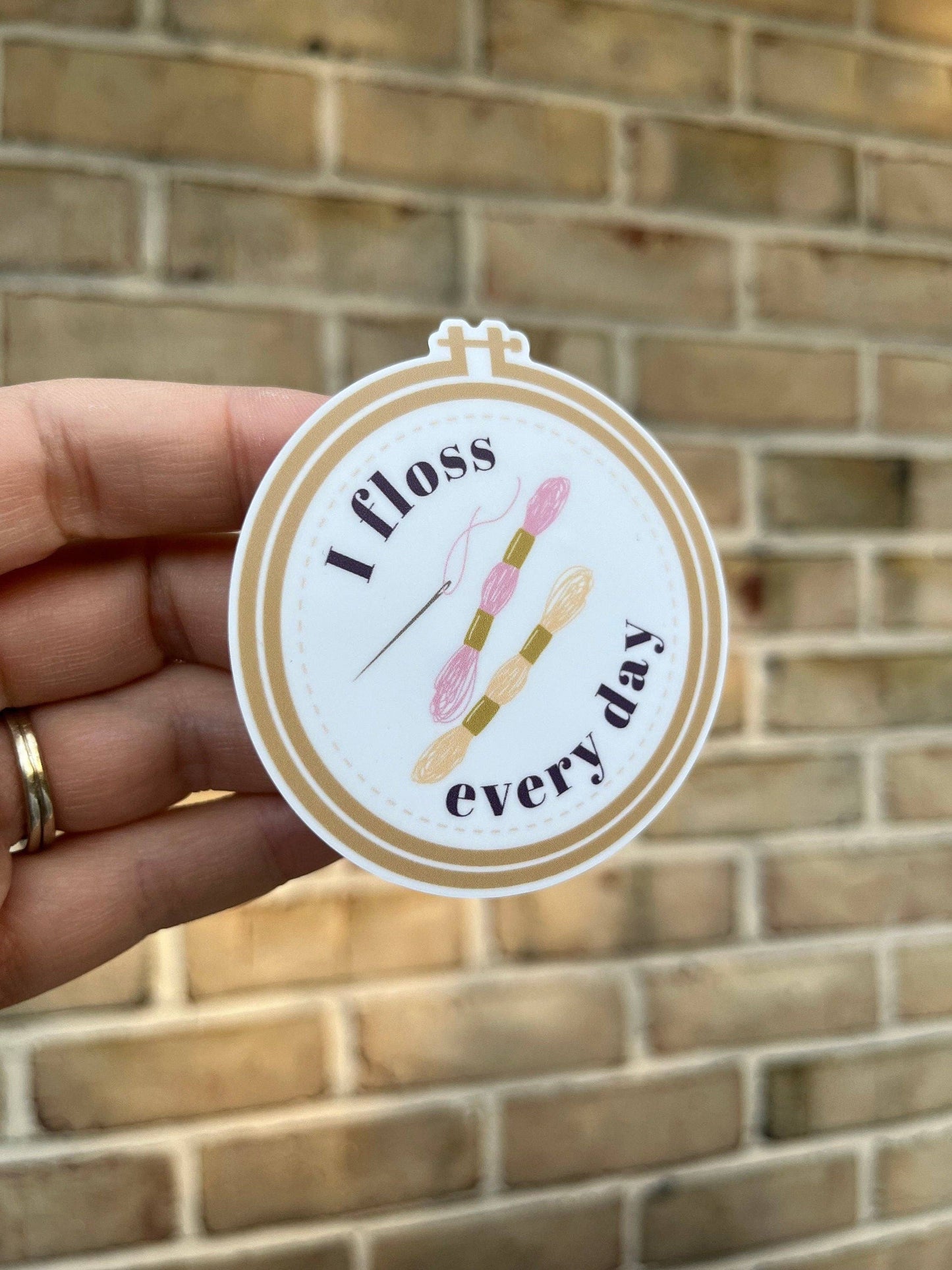 Sewing Sticker Hoop