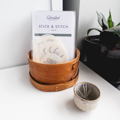 Insect Stick and Stitch Embroidery Pattern