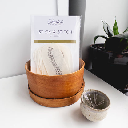 Fern Stick and Stitch Embroidery Pattern