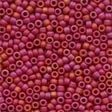 Glass Antique Seed Beads 03058 Mardis Gras Red