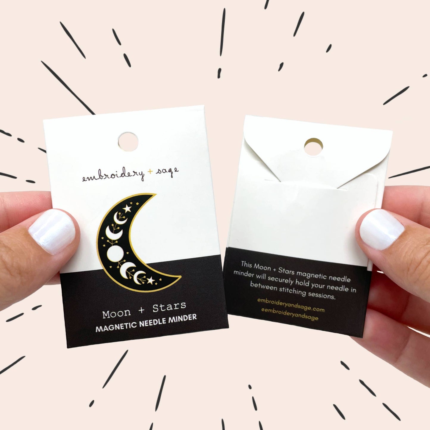 Moon and Stars Needle Minder