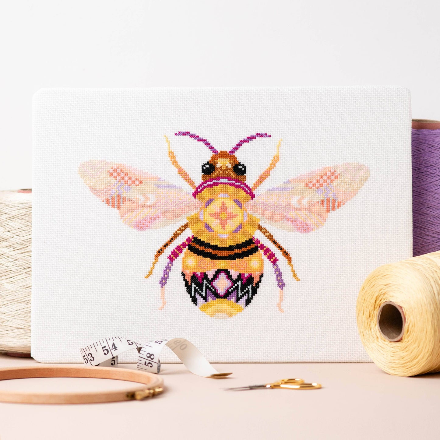 Mandala Bee Cross Stitch Kit