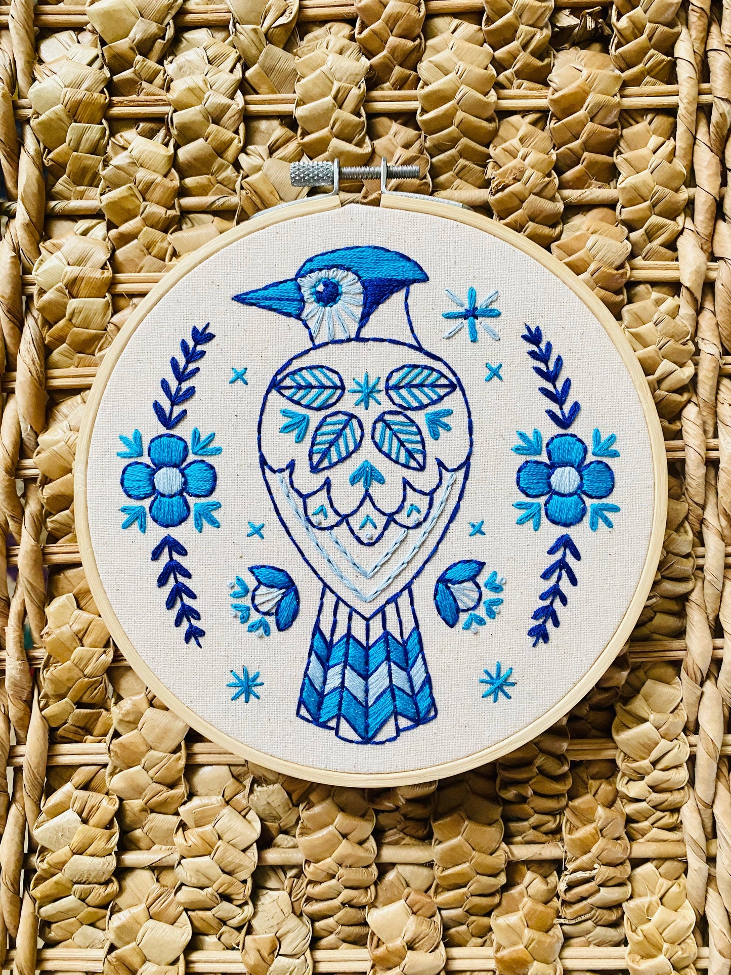 Blue Jay Embroidery Kit